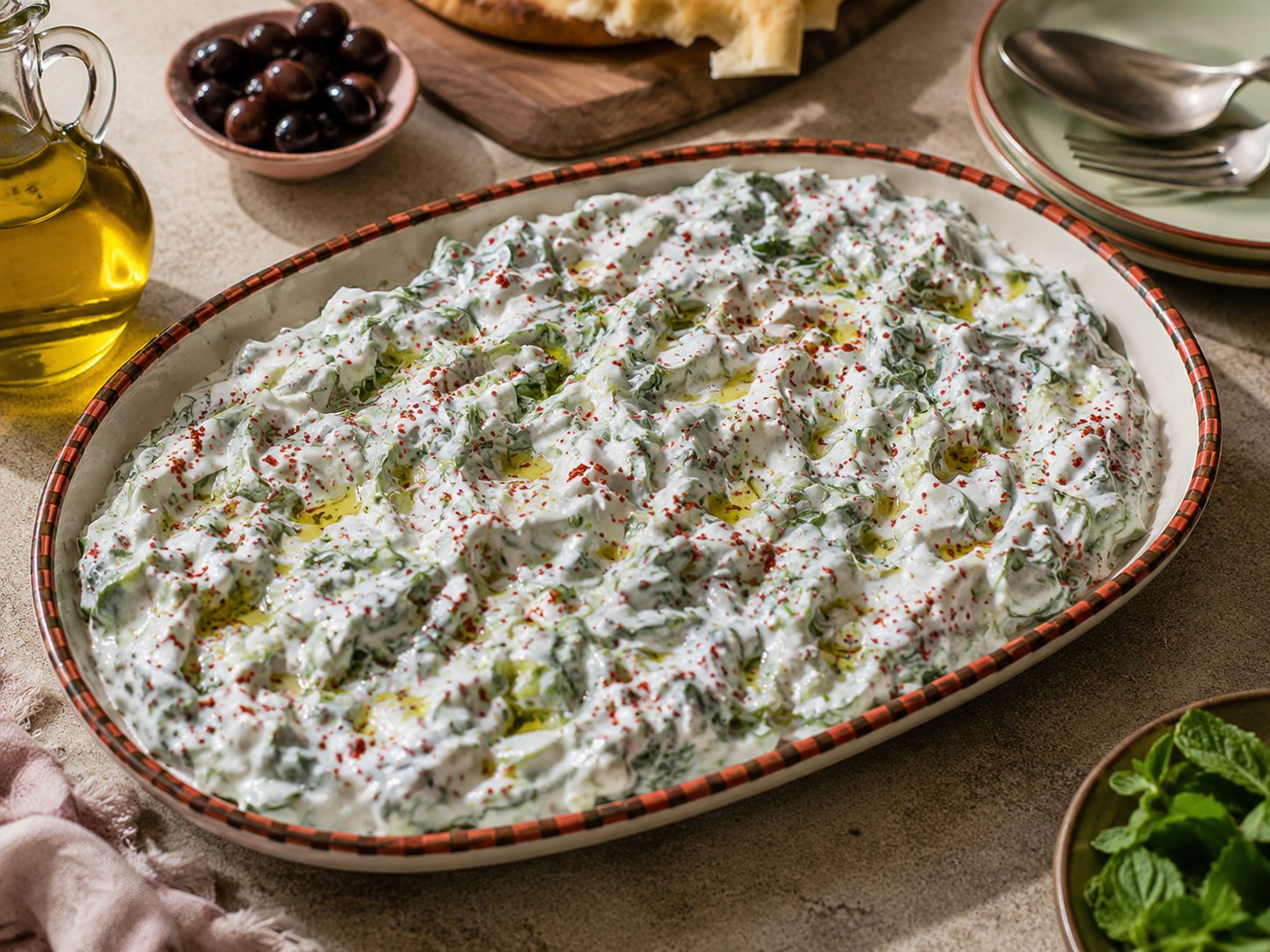 Portulak-Salat nach türkischer Art